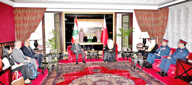 <p>Interior Minister General Shaikh Rashid bin Abdulla Al Khalifa yesterday met Lebanon&rsquo;s Interior and Municipalities Minister Brigadier General Ahmad Al Hajjar, on the sidelines of the IISS Manama Dialogue 2025.</p>
<p>Gen Shaikh Rashid highlighted the importance of the strategic issues discussed during the IISS Manama Dialogue, noting that such platforms reinforce co-operation and co-ordination to address global challenges. He emphasised Bahrain&rsquo;s active contribution to promoting regional and international peace and security by fostering dialogue and the exchange of ideas and expertise among decision-makers.</p>